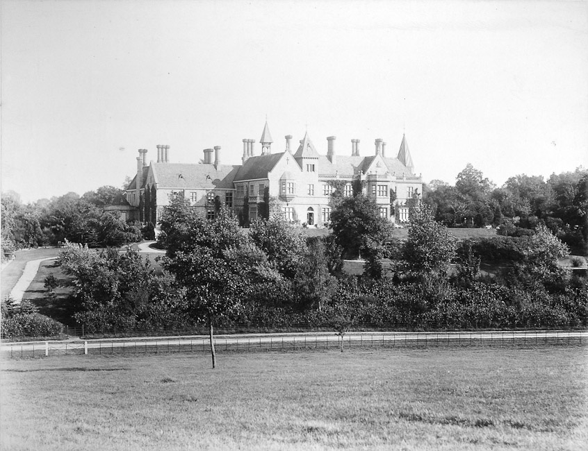 Foxbury mansion seen from Foxberry Hill, 1886