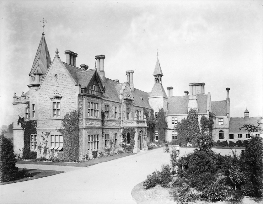 The courtyard entrance of Foxbury, 1886