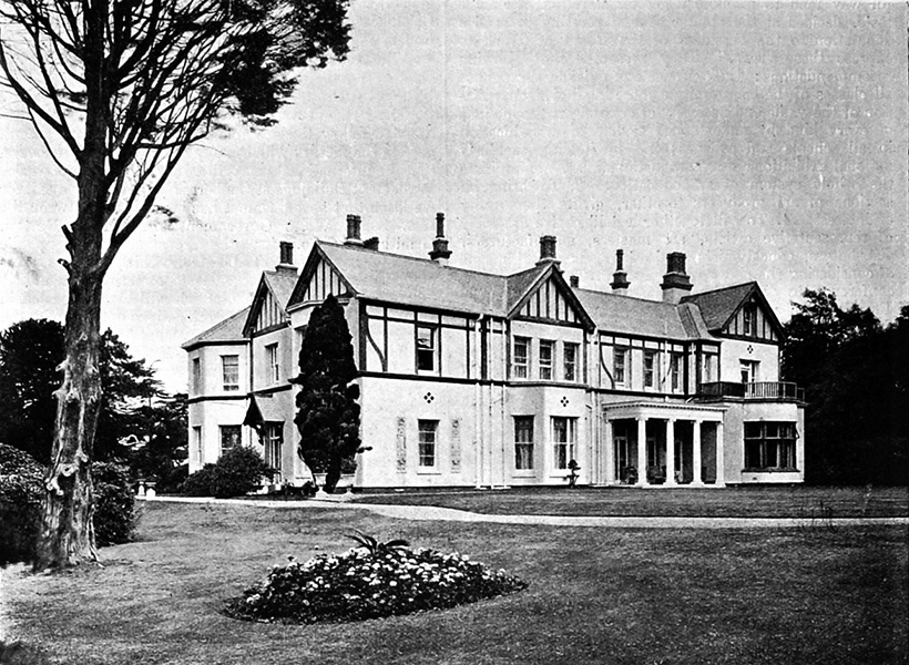 Kemnal Manor from the south, 1915, later destroyed by fire in 1964