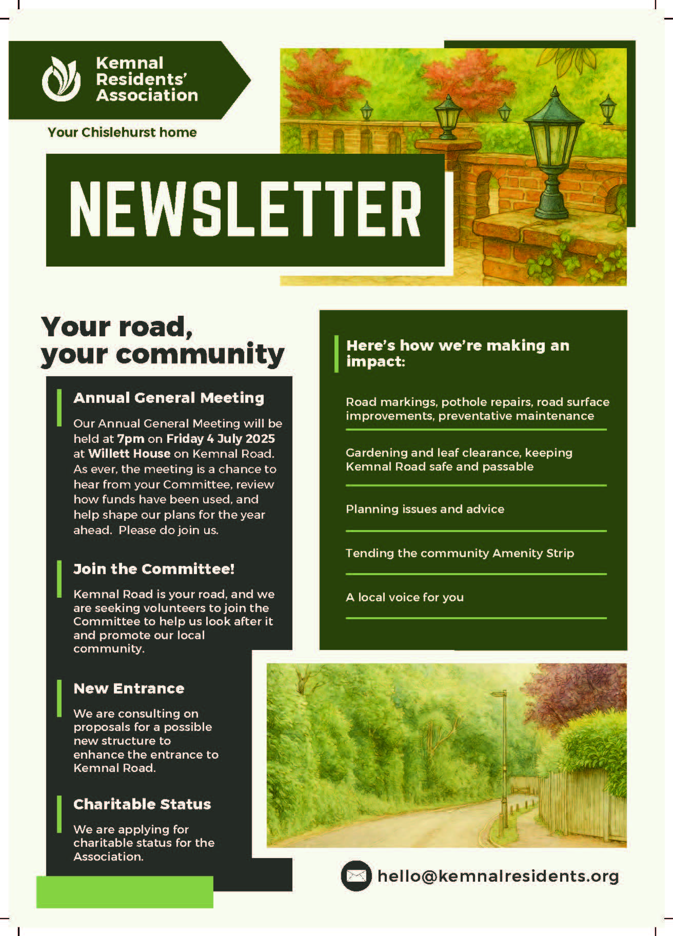 Front page of the KRA 2025 Summer Newsletter